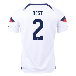 Sergino Dest #2 Maglia Casa dell'USMNT Coppa del Mondo 2022