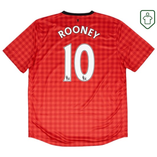 Maglia retrò casa uomo Manchester United 2012/13 Rooney #10