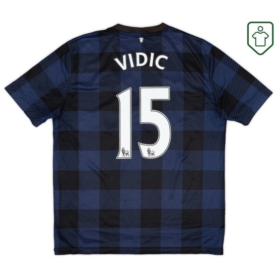 Maglia retrò trasferta uomo Manchester United 2013/14 Vidic #15