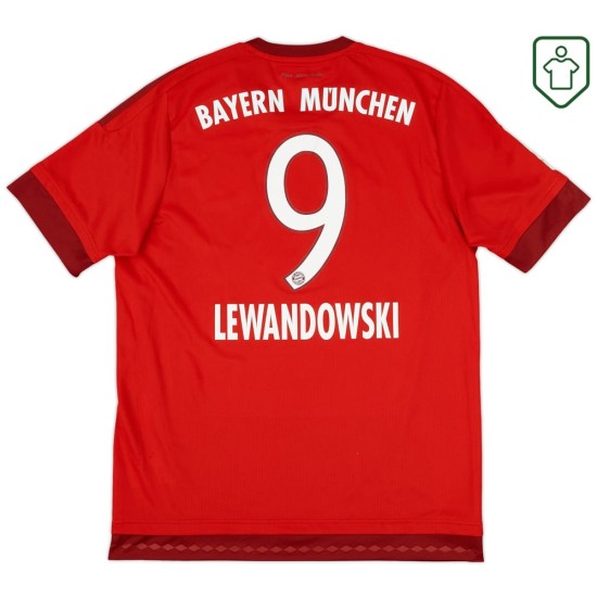 Maglia retrò Bayern Monaco 2015/16 Casa Uomo Lewandowski #9