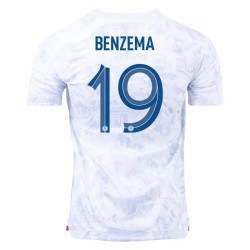 Karim Benzema #19 Francia Maglia Trasferta Coppa del Mondo 2022