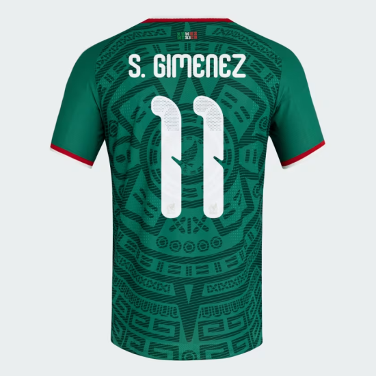 Maglia Ufficiale Casa Messico 2026 Donna S. GIMENEZ #11 Maglia Ufficiale Casa Messico 2026 Donna S. GIMENEZ #11