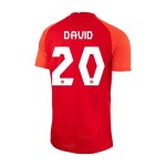 Jonathan David #20 Canada Maglia Casa Coppa del Mondo 2022