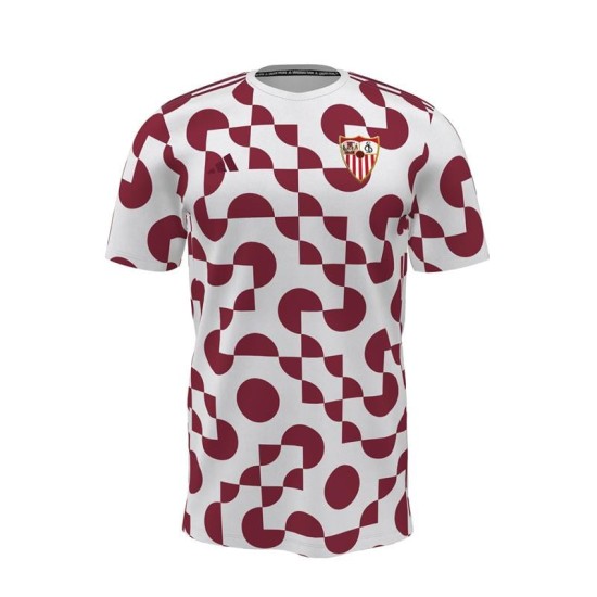 Maglia terza pre-partita uomo Sevilla FC 2025/26 - Rosso