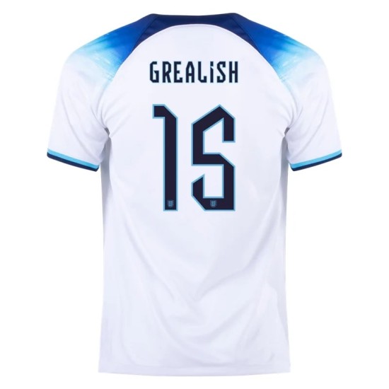 Jack Grealish #15 Inghilterra Maglia Casa Coppa del Mondo 2022