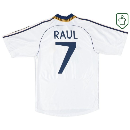 Uomo Maglia retro casa Real Madrid 2001 Raul #7