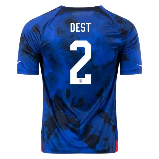 Sergino Dest #2 USMNT Maglia Trasferta Coppa del Mondo 2022
