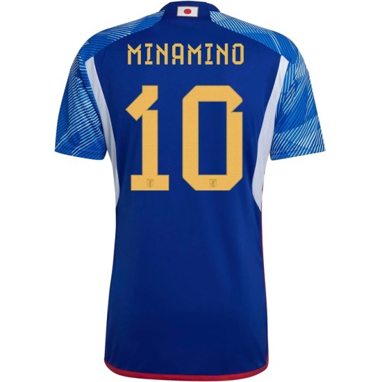 Takumi Minamino #10 Giappone Maglia Casa Coppa del Mondo 2022