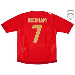 Maglia retrò Inghilterra 2006/08 trasferta da uomo Beckham #7