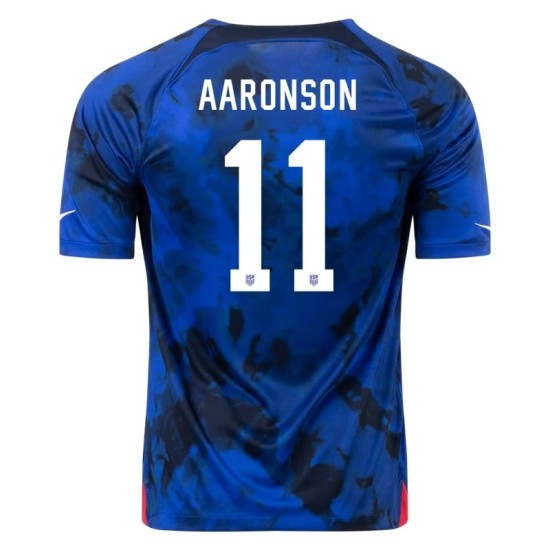 Brenden Aaronson #11 USMNT Maglia Trasferta Coppa del Mondo 2022