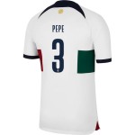 Pepe #3 Portogallo Maglia Trasferta Coppa del Mondo 2022