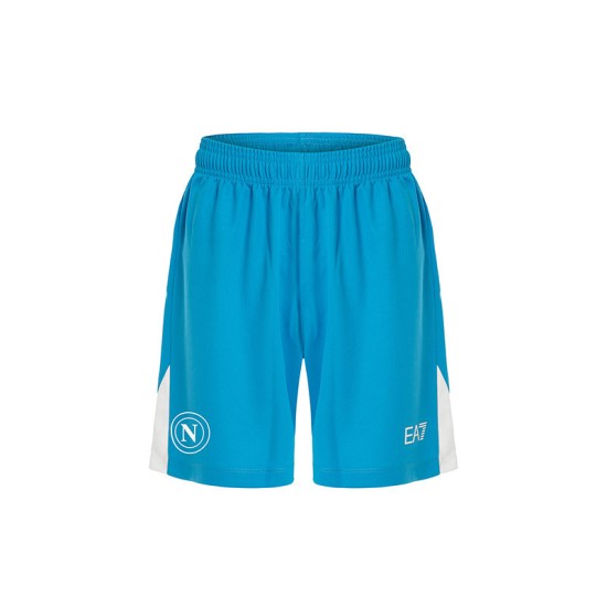 Pantaloncini Casa Napoli Bambino 2024/25 - Azzurro Pantaloncini Casa Napoli Bambino 2024/25 - Azzurro