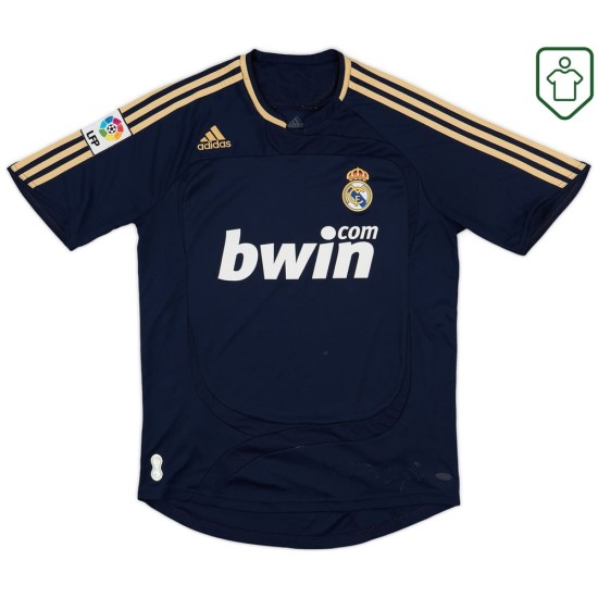 Uomo Maglia retro trasferta Real Madrid 2007/08 Nera