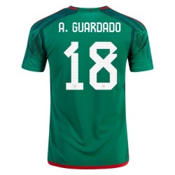Andres Guardado #18 Messico Maglia Casa Coppa del Mondo 2022