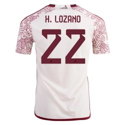 Hirving Lozano #22 Messico Maglia Trasferta Coppa del Mondo 2022