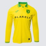 Maglia Casa Manica Lunga Bambino Norwich City 2025/26