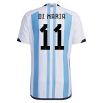 Angel Di Maria #11 Argentina Maglia Casa Coppa del Mondo 2022