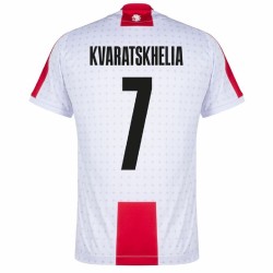 Maglia Casa Khvicha Kvaratskhelia #7 Georgia EURO 2024