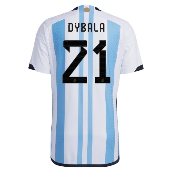 Paulo Dybala #21 Argentina Maglia Casa Coppa del Mondo 2022