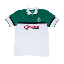 Maglietta da casinò vintage retrò ASSE anni '90 da uomo - bianca