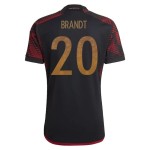 Julian Brandt #20 Germania Maglia Trasferta Coppa del Mondo 2022 Julian Brandt #20 Germania Maglia Trasferta Coppa del Mondo 2022
