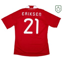 Maglia retrò Danimarca 2010/11 casa da uomo Eriksen #21