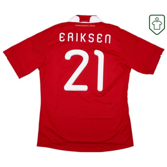 Maglia retrò Danimarca 2010/11 casa da uomo Eriksen #21