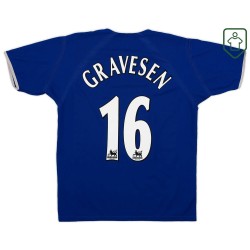 Maglia retrò casa uomo Everton 2003/04 Gravesen #16