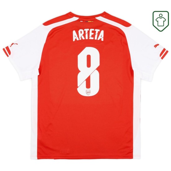 Maglia retrò casa uomo Arsenal 2014/15 Arteta #8