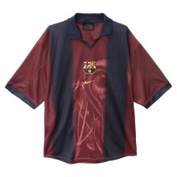 Maglia Uomo FC Barcelona X TRAVIS SCOTT Retro 2000/01 Home Scheletro