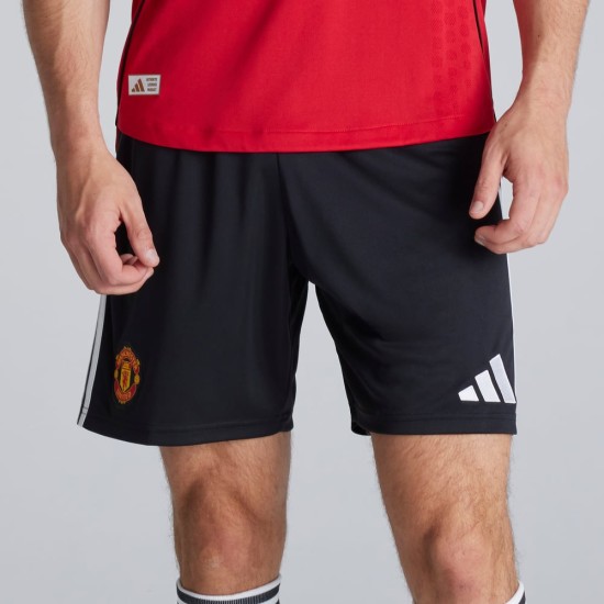 Uomo Manchester United 2025/26 Pantaloncini Casa - Nero