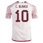 Cuauhtemoc Blanco #10 Messico Maglia Trasferta Coppa del Mondo 2022 Cuauhtemoc Blanco #10 Messico Maglia Trasferta Coppa del Mondo 2022
