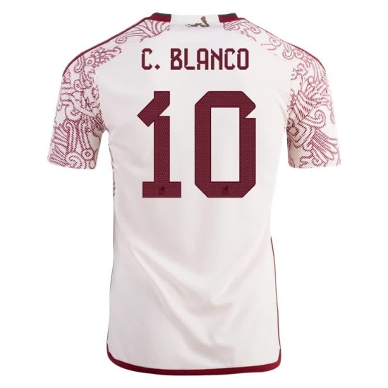 Cuauhtemoc Blanco #10 Messico Maglia Trasferta Coppa del Mondo 2022 Cuauhtemoc Blanco #10 Messico Maglia Trasferta Coppa del Mondo 2022