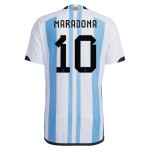 Diego Maradona #10 Argentina Maglia Casa Coppa del Mondo 2022