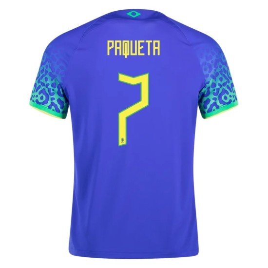 Lucas Paqueta #7 Brasile Maglia Trasferta Coppa del Mondo 2022