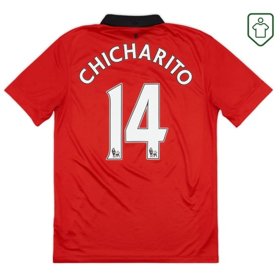 Maglia retrò casa uomo Manchester United 2013/14 Chicharito #14