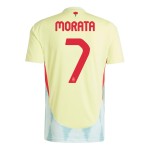 Maglia Trasferta Alvaro Morata #7 Spagna EURO 2024