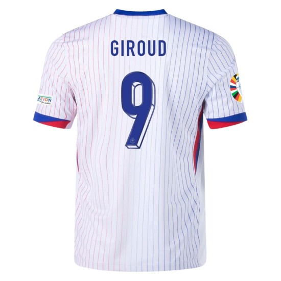Maglia Trasferta Olivier Giroud #9 Francia EURO 2024
