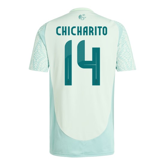 Maglia Trasferta Javier Hernandez Chicharito #14 Messico Copa America 2024 Maglia Trasferta Javier Hernandez Chicharito #14 Messico Copa America 2024