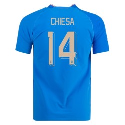 Federico Chiesa #14 Italia Maglia Casa Coppa del Mondo 2022