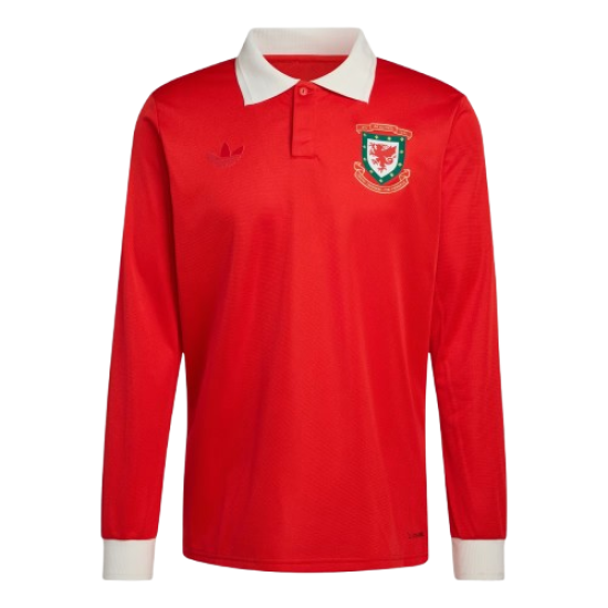 Uomo Galles 2025/26 Maglia Manica Lunga 150° Anniversario Uomo Galles 2025/26 Maglia Manica Lunga 150° Anniversario