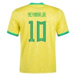 Maglia Casa Neymar #10 Brasile Coppa del Mondo 2022