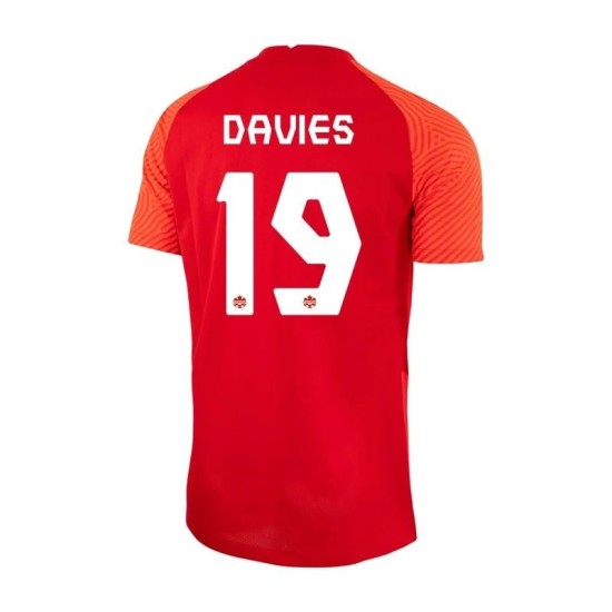 Alphonso Davies #19 Canada Maglia Casa Coppa del Mondo 2022 Alphonso Davies #19 Canada Maglia Casa Coppa del Mondo 2022