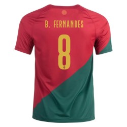Bruno Fernandes #8 Portogallo Maglia Casa Coppa del Mondo 2022