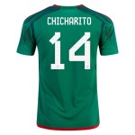 Javier Hernandez Chicharito #14 Messico Maglia Casa Coppa del Mondo 2022 Javier Hernandez Chicharito #14 Messico Maglia Casa Coppa del Mondo 2022
