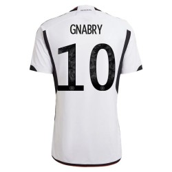 Serge Gnabry #10 Germania Maglia Casa Coppa del Mondo 2022