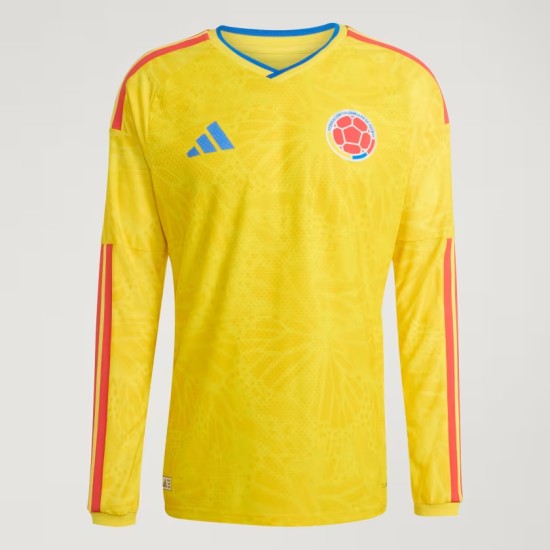 Maglia Bambino Colombia 2026 Home Ufficiale Coppa del Mondo Maniche Lunghe
