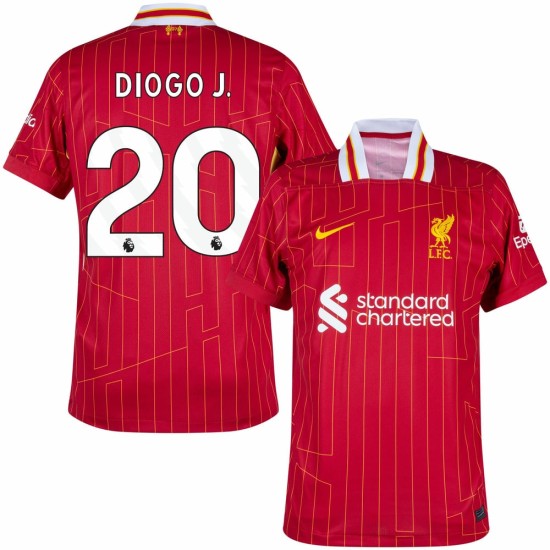 Donna Diogo Jota #20 Liverpool 2024/25 Maglia Casa Donna Diogo Jota #20 Liverpool 2024/25 Maglia Casa