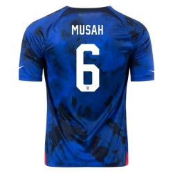 Maglia Trasferta Yunus Musah #6 USMNT Coppa del Mondo 2022