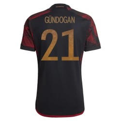 Ilkay Gundogan #21 Germania Maglia Trasferta Coppa del Mondo 2022